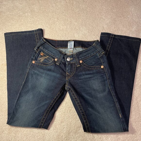 True Religion Blue Boot Cut Jeans - Picture 4 of 8